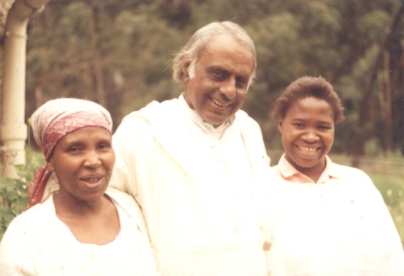 With Two Friends, Botswana, 2000